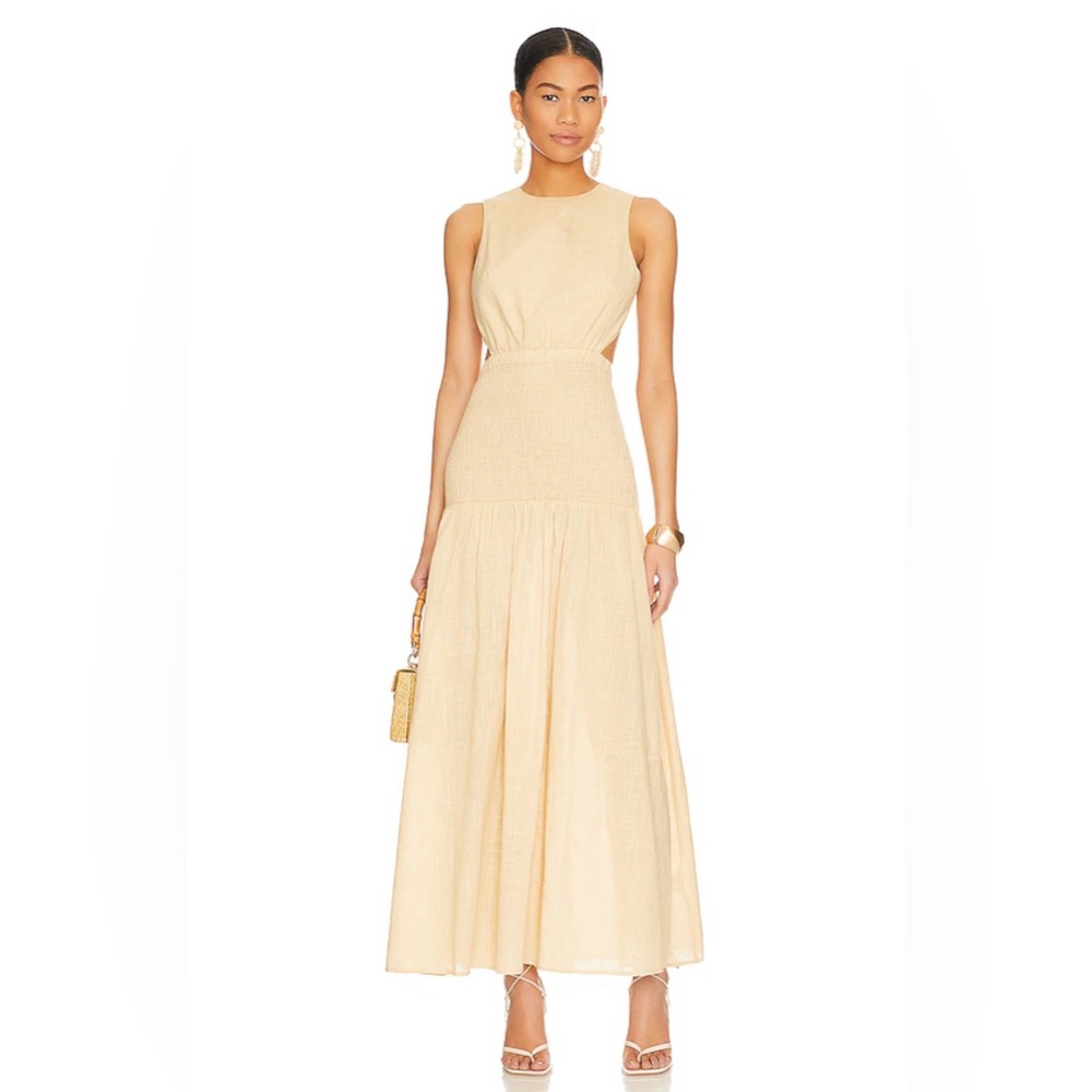 Revolve Lottie dress in oat size small